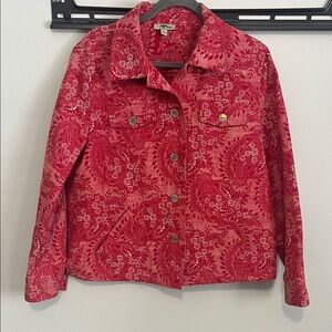 Women's Red Paisley Jacket